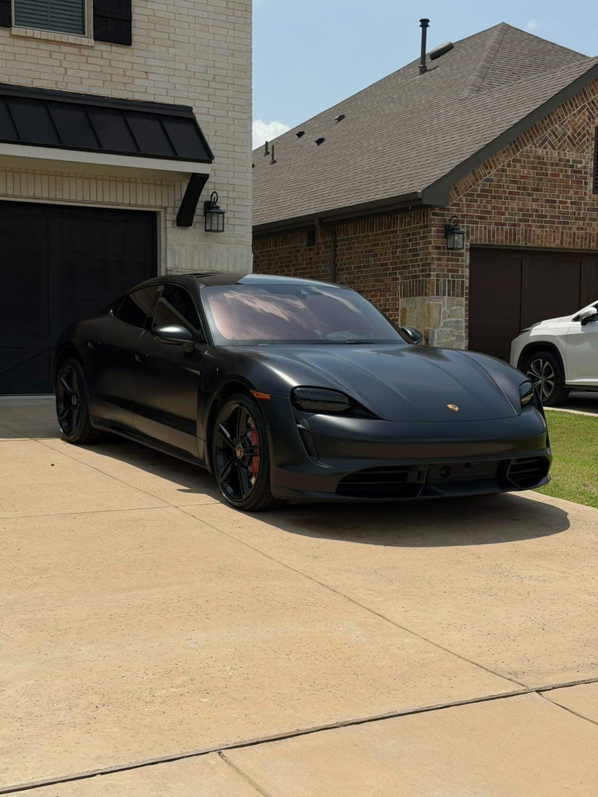 Porsche Taycan — Matte Black Detail